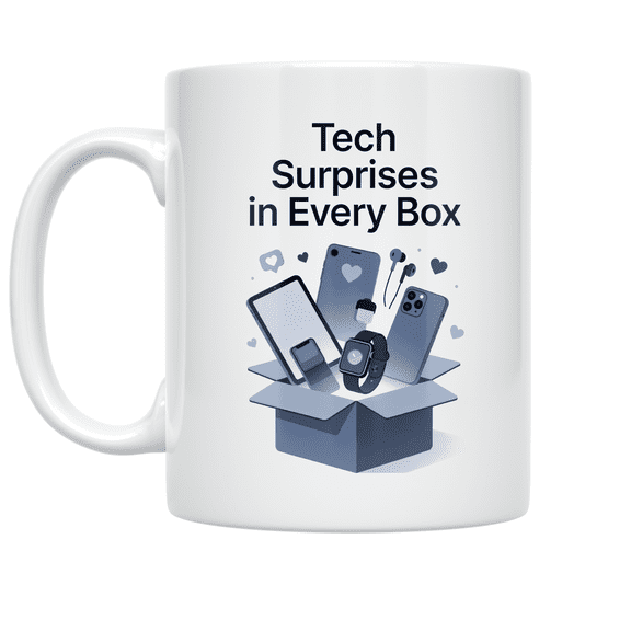 Tech Surprises in Every Box - Tech Subscription Enthusiast - 11 oz Ceramic Coffee Mug