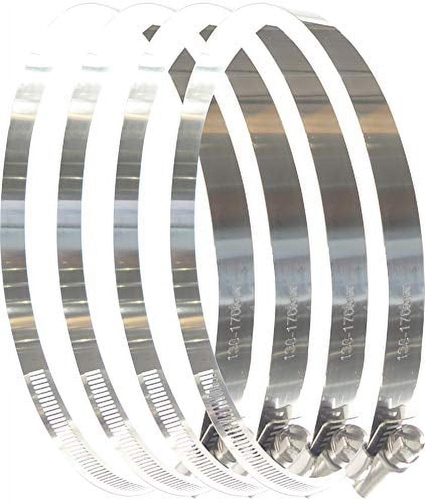Tech Team Duct Clamps, Stainless Steel 6-Inch Tension Clamp, 4 Piece ...
