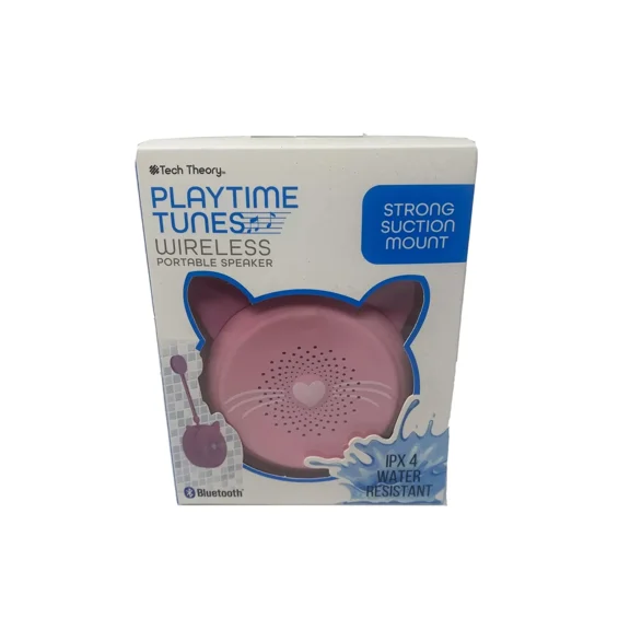 Tech Theory Playtime Tunes Wireless Portable Speaker Suction Mt Water Resistance