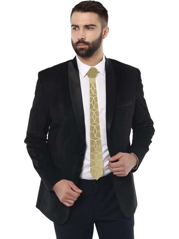Tech Tie Geometric eleganza