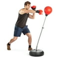 thumbnail image 1 of Tech Tools Punching Ball Set with Punching Ball, Boxing Gloves, Hand Pump & Adjustable Height Stand - Strong Durable Spring Withstands Tough Hits for Stress Relief & Fitness, 1 of 7