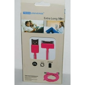 Tech Universe Charge + Sync Cable Pink 10 Ft
