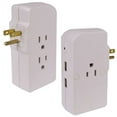 thumbnail image 1 of Tech Universe TU1522 1050 Joules 3-Outlet Surge Protector w/2 USB Charging Ports, 1 of 3