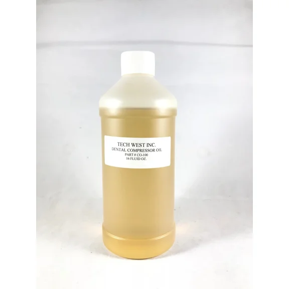 Tech West Dental Compressor Oil 1 Bottle 16 Fluid OZ Ref CO-100