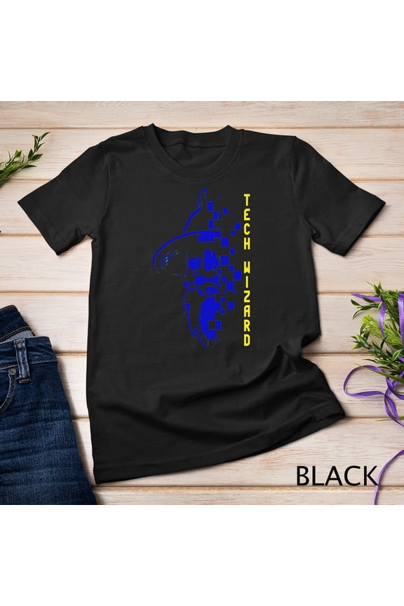 Tech Wizard Cool Technology I T Computer Whiz Techie Geek 1 T-Shirt