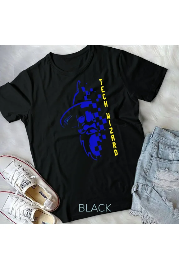 Tech Wizard Cool Technology I.T Computer Whiz Techie Geek Unisex T-Shirt