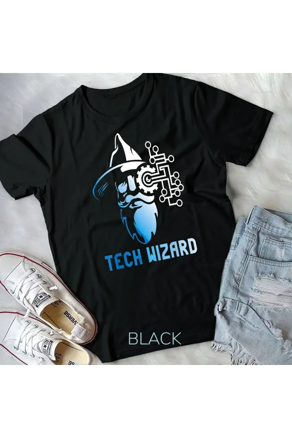 Tech Wizard I.T. Computer Whiz Techie Geek Unisex T-Shirt