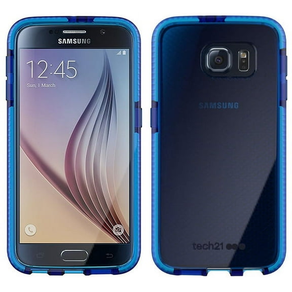 Tech21 BLUE EVO CHECK ANTI-SHOCK CASE TPU COVER FOR SAMSUNG GALAXY S6 (SM-G920)