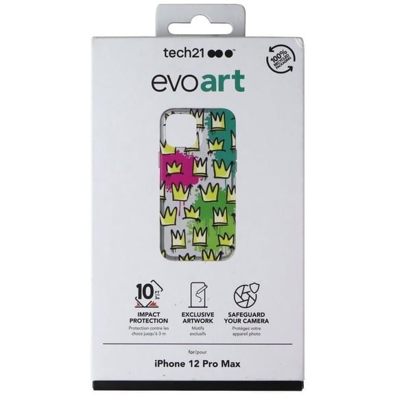 Tech21 Evo Art Series Case for Apple iPhone 12 Pro Max - Crown