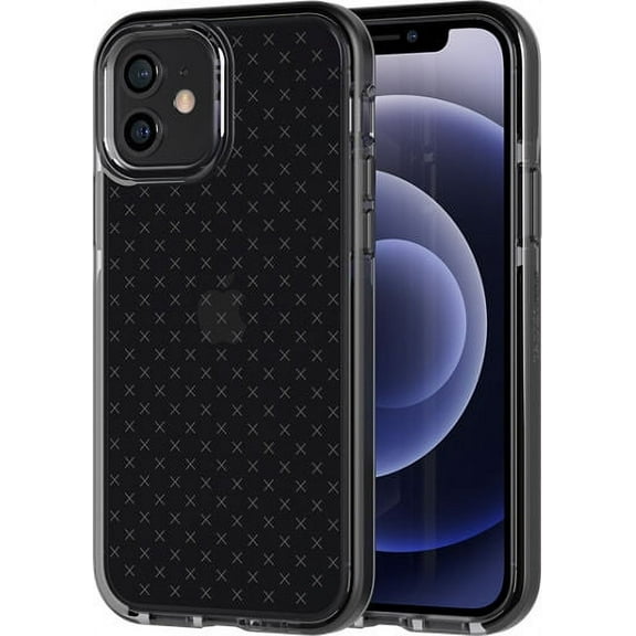 Tech21 Evo Check Case for iPhone 12/iPhone 12 Pro - Smokey/Black