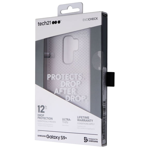 Tech21 Evo Check Series Case for Samsung Galaxy S9+ (Plus Model) - Mid-Gray