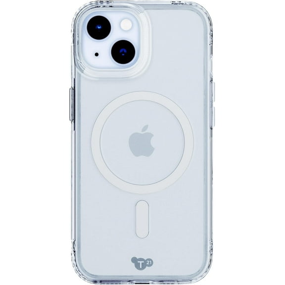 Tech21 Evo Clear Case for iPhone 15 - Clear, MagSafe Compatible, Impact Resistant