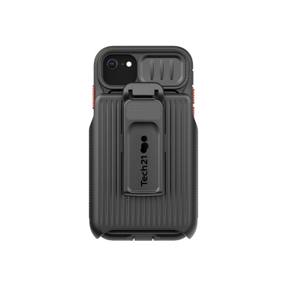 Tech21 Evo Max for iPhone SE 2022 Ultra-Protective and Rugged Phone Case with Holster and 20ft Multi-Drop Protection