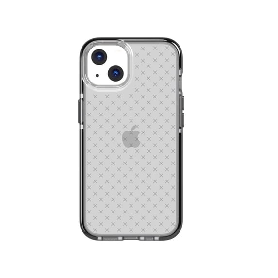 Tech21 EvoCheck Anti-Fingerprint Black Cell Phone Case for Apple iPhone 13 with Retail Packaging