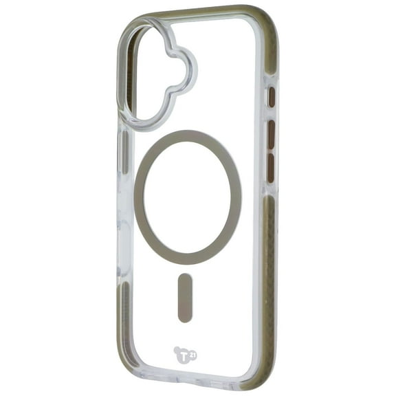Tech21 EvoCrystal Series Case for MagSafe for Apple iPhone 16 - Clear/Gold