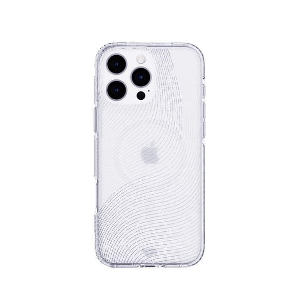 Tech21 EvoSparkle case for iPhone 16 Pro Max - Compatible with MagSafe - Impact Protection Case - in Zen Clear