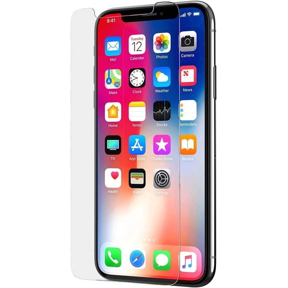Tech21 - Phone Case Compatible for Apple iPhone X/XS Screen Protector - Evo Glass