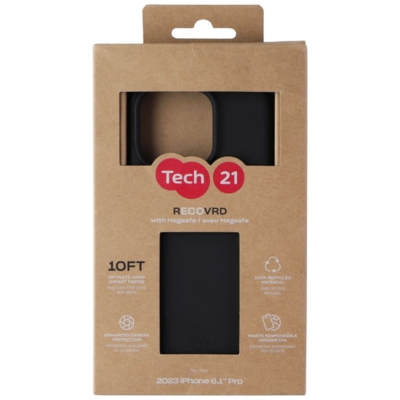 Tech21 Recovrd Series Case for MagSafe for iPhone 15 Pro - Black