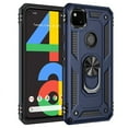 thumbnail image 1 of TechCircle Google Pixel 4a Case, Ring Holder Kickstand Magnetic Hybrid Rugged Shockproof Cover, Blue, 1 of 1