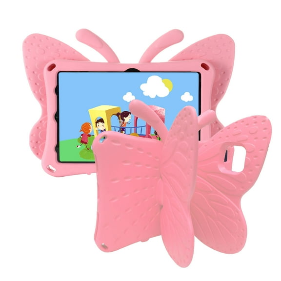 TechCircle Samsung Galaxy Tab S6 Case 10.5 2019 SM-T860/T865, Kids Friendly Shockproof Butterfly Wing Kickstand Rugged Light Weight EVA Protective Cover, Pink