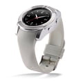 thumbnail image 1 of TechComm V8 Bluetooth and GSM Unlocked Smartwatch with Fitness Tracker, Sleep Monitor, Bluetooth Music Playing, Sports Pedometer, and Built-in 0.3 MP Camera - Silver, 1 of 7