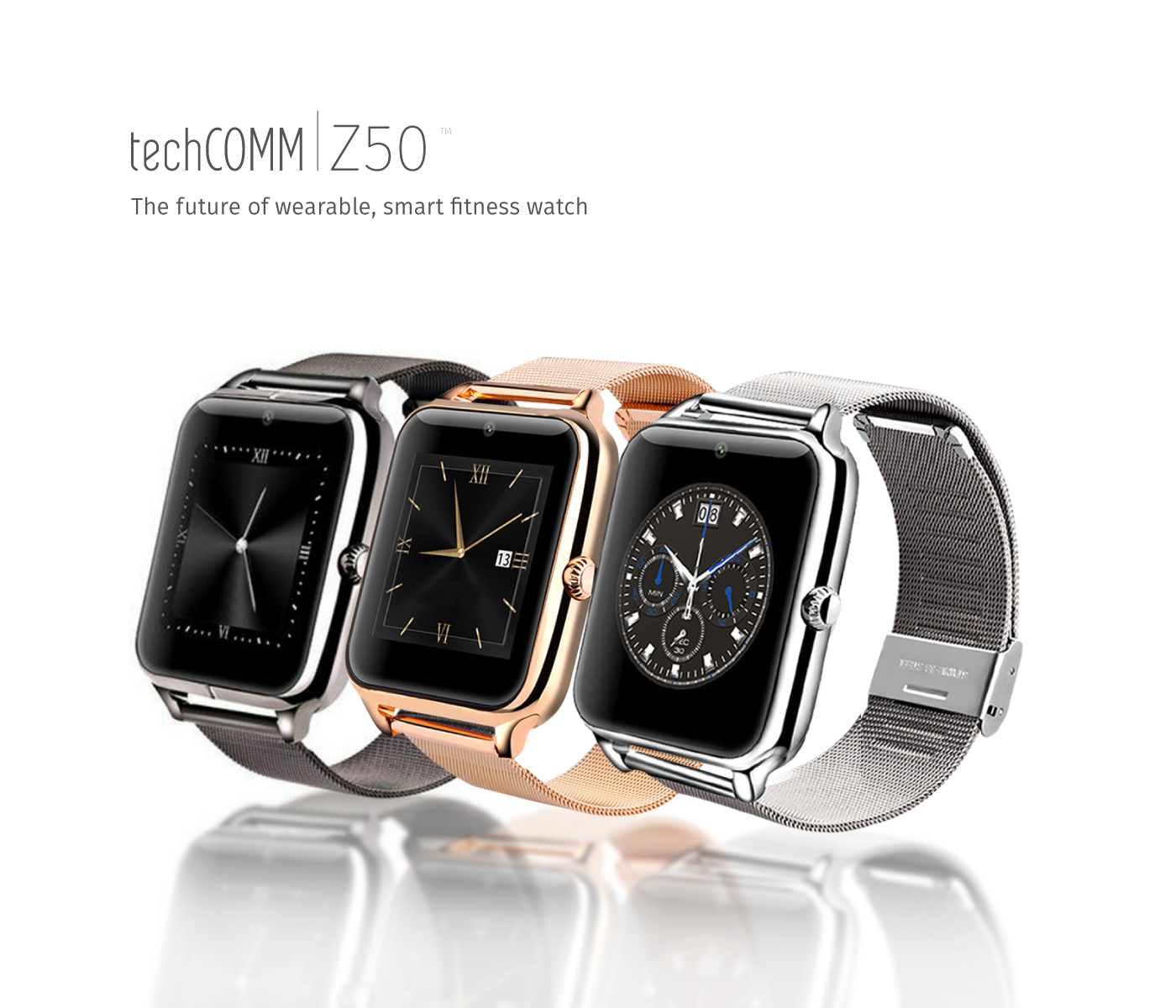 Z50 Touchscreen Smart Watch & Fitness Activity Tracker with