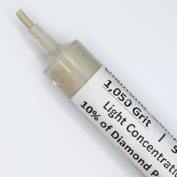 TechDiamondTools Diamond Lapping Compound Polish Lapidary Paste 1050 Grit 12-20 Microns for Lapping - 5 Grams with Light (L) 10% Concentration of Diamond Powder