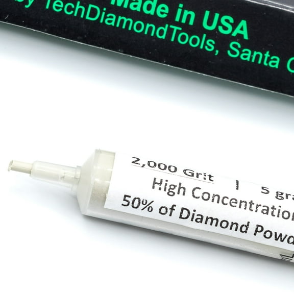 TechDiamondTools Diamond Polish Compound Polish Paste 2,000 Grit Mesh 4-8 Microns for Polishing 5 Grams with High (H) 50% Concentration of Diamond Powder