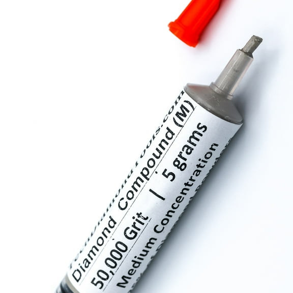 TechDiamondTools Diamond Polish Compound Polish Paste 50,000 Grit 0-0.5 Microns For Final Polishing 5 Grams With Medium (M) 25% Concentration of Diamond Powder