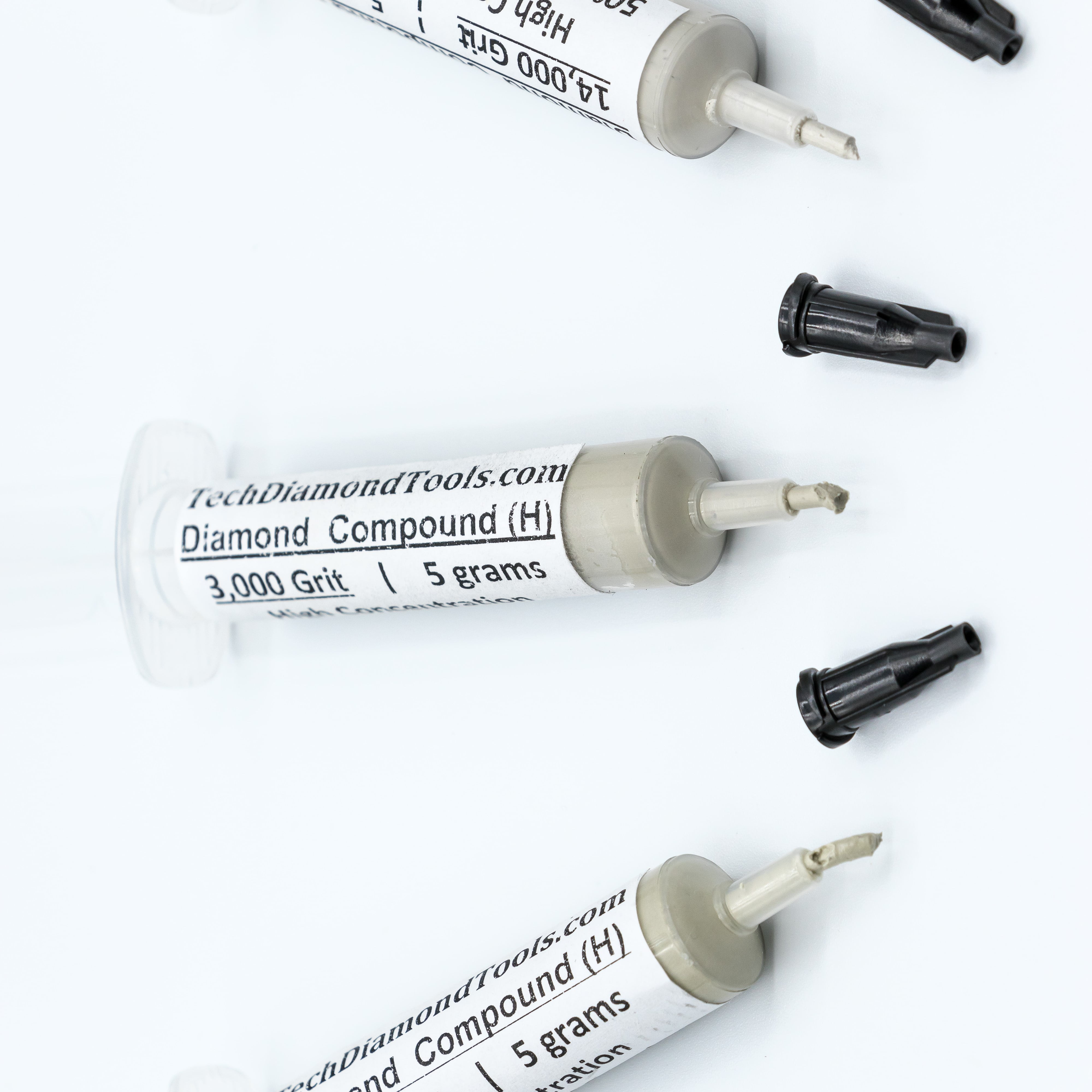 TechDiamondTools Diamond Polish Paste Set of 3 Syringes X 5 Grams (H ...