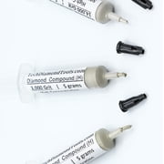 TechDiamondTools Diamond Polish Paste Set of 3 Syringes X 5 Grams H, Polish Lapping Compound, Sizes 3000 5000 14000 Grit, Mesh - With High50% Concentration of Diamond Powders