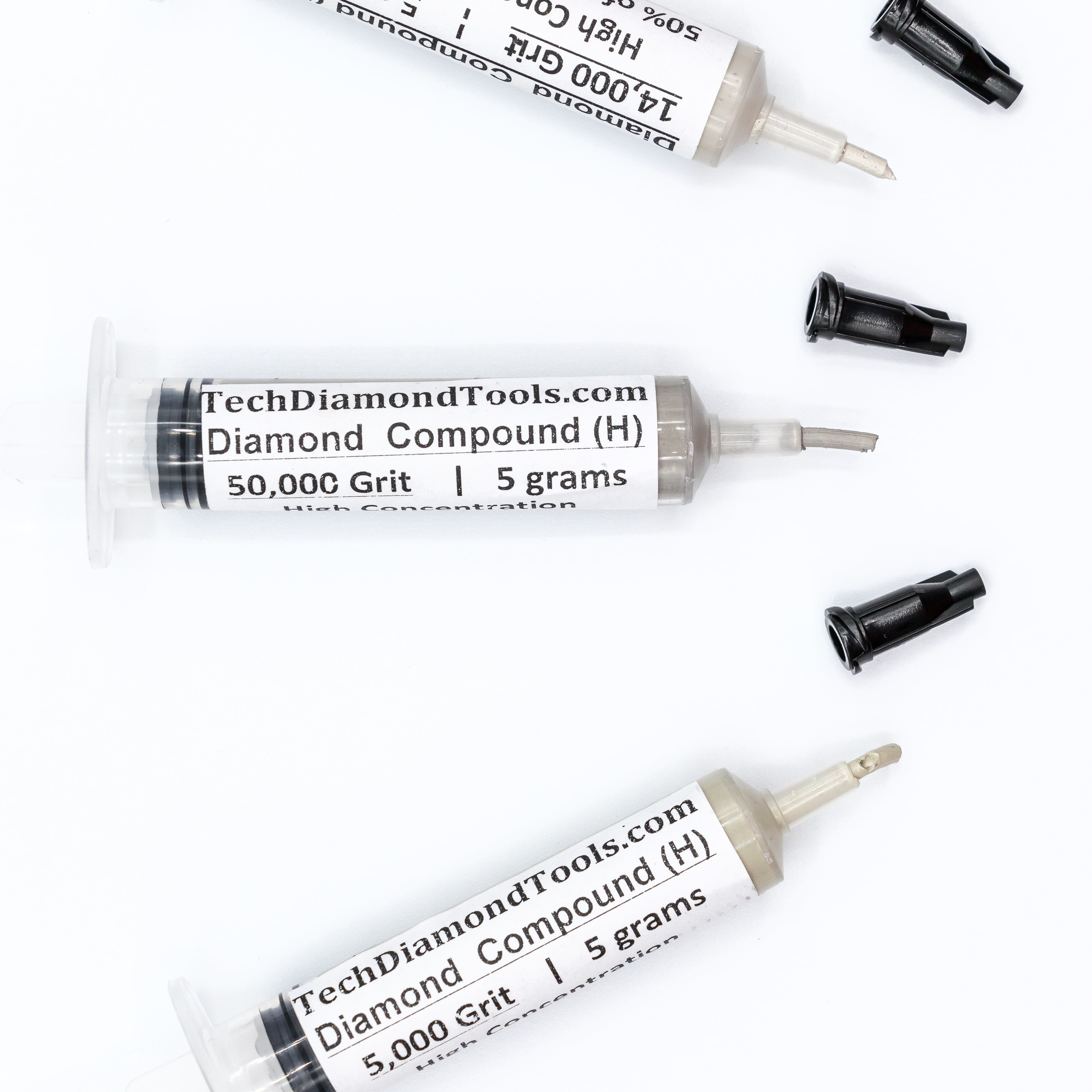 TechDiamondTools Diamond Polish Paste Set of 3 Syringes X 5 Grams (H ...