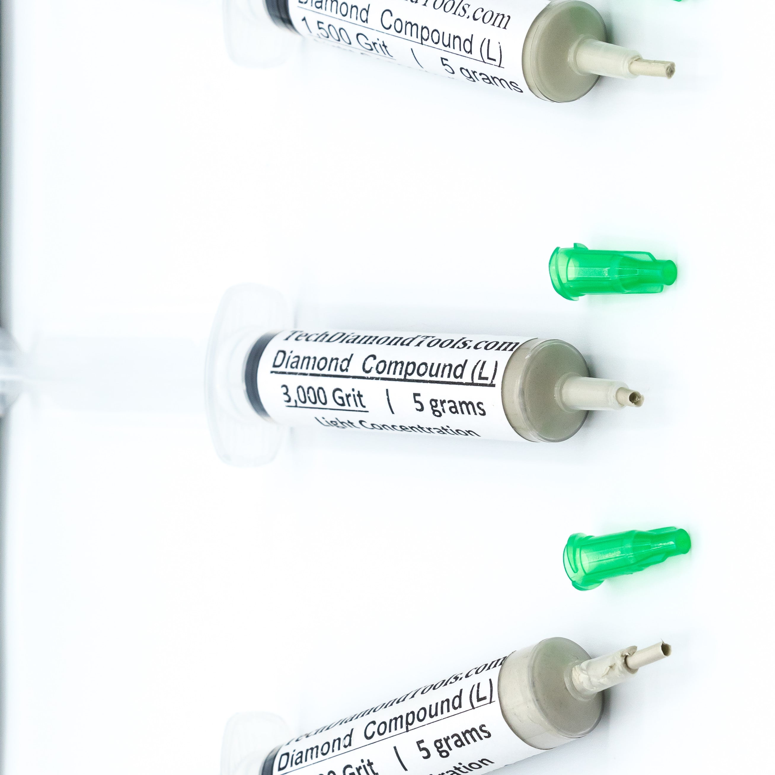 TechDiamondTools Diamond Polish Paste Set of 3 Syringes X 5 Grams (L ...