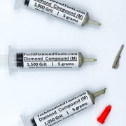 TechDiamondTools Diamond Polish Paste Set of 3 Syringes X 5 Grams M, Diamond Polish Lapping Compound, Sizes 1050 1500 3000 Grit, Mesh with Medium - 25% Concentration of Diamond Powders