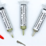 TechDiamondTools Diamond Polish Paste Set of 3 Syringes X 5 Grams M, Diamond Polish Lapping Compound, Sizes 800 1200 2000 Grit, Mesh with Medium - 25% Concentration of Diamond Powders