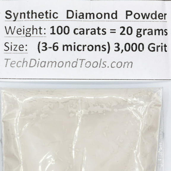 TechDiamondTools Diamond Powder 3.000 Grit 3-6 Microns -100cts = 20 Grams