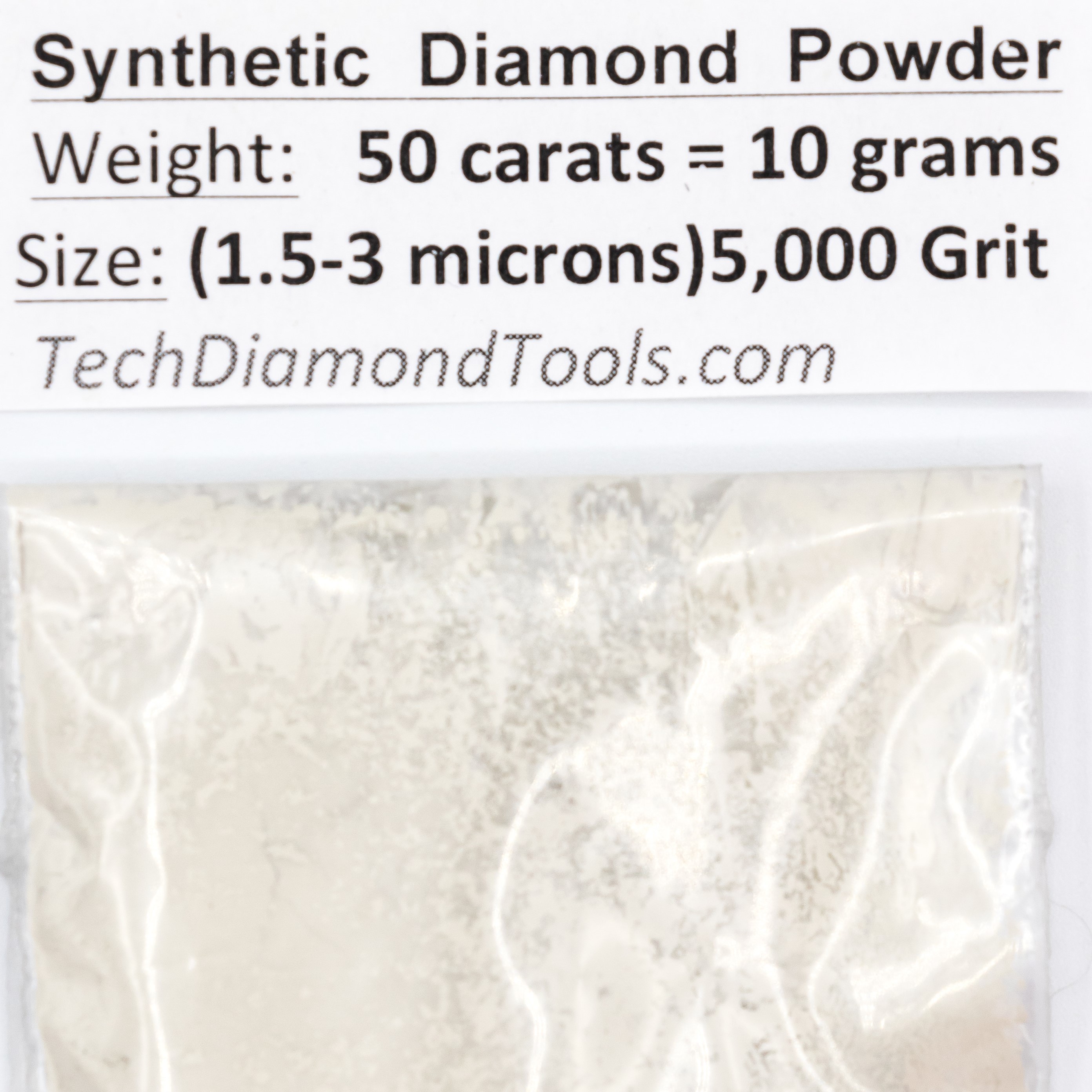 TechDiamondTools Diamond Powder 5,000 Grit 1.5-3 Microns - 50cts =10 Grams