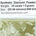 thumbnail image 1 of TechDiamondTools Diamond Powder 600 Grit 22-36 Microns -25ct,= 5 Grams, 1 of 5