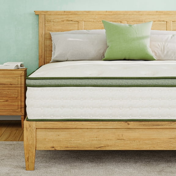 TechForma Full Mattress, 12” Hybrid Mattress, Pocket Spring Design, Motion Isolation, Wave Design & Reinforced Edge, Medium Firmness