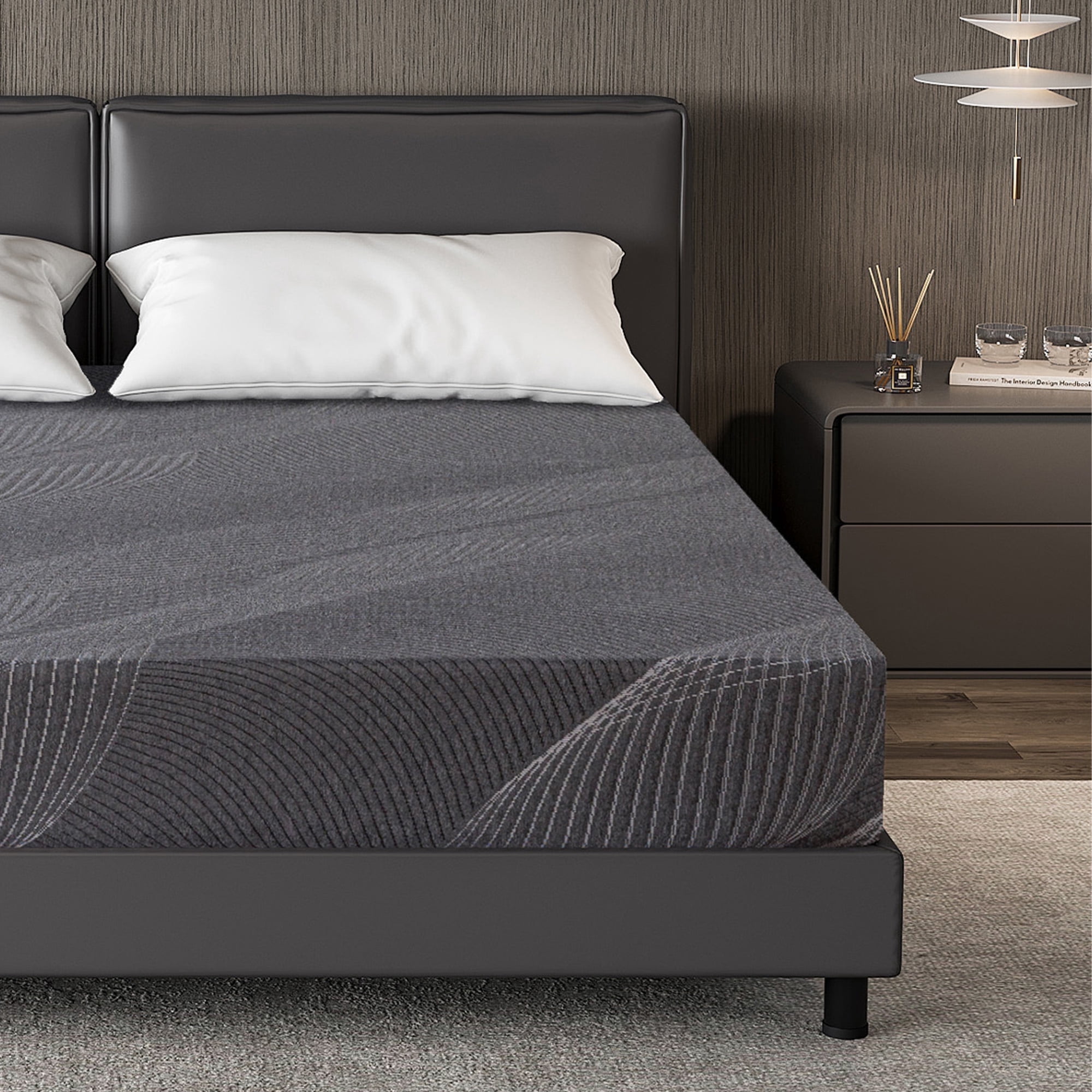 TechForma 6" Full Gel Memory Foam Mattress in a Box, Bed in a Box, Medium Firm Cooling Gel Infused for Pressure Relief & Back Pain, CertiPUR-US Certified