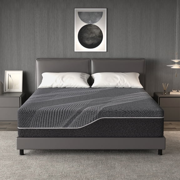 TechForma 14" Full Gel Memory Foam Mattress in a Box, Bed in a Box, Medium Firm Cooling Gel Infused for Pressure Relief & Back Pain, CertiPUR-US Certified