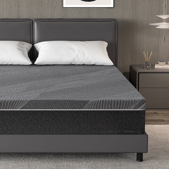 TechForma 12" Twin XL Gel Memory Foam Mattress in a Box, Bed in a Box, Medium Firm Cooling Gel Infused for Pressure Relief & Back Pain, CertiPUR-US Certified