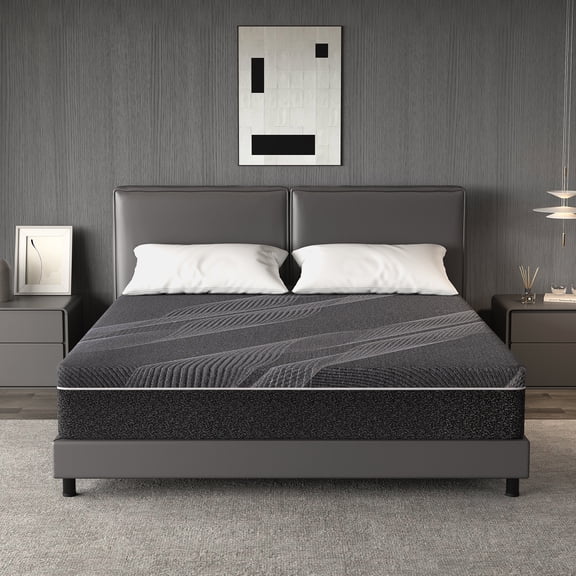 TechForma 12" Twin XL Gel Memory Foam Mattress in a Box, Bed in a Box, Medium Firm Cooling Gel Infused for Pressure Relief & Back Pain, CertiPUR-US Certified