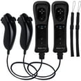 thumbnail image 1 of TechKen 2 Pack Remote Controller with Build in Motion Plus and 2 Nunchucks, 1 of 6