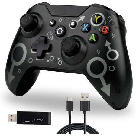 TechKen Wireless Controller Compatible with Xbox One S X PS3 and PC with 2.4G Connection