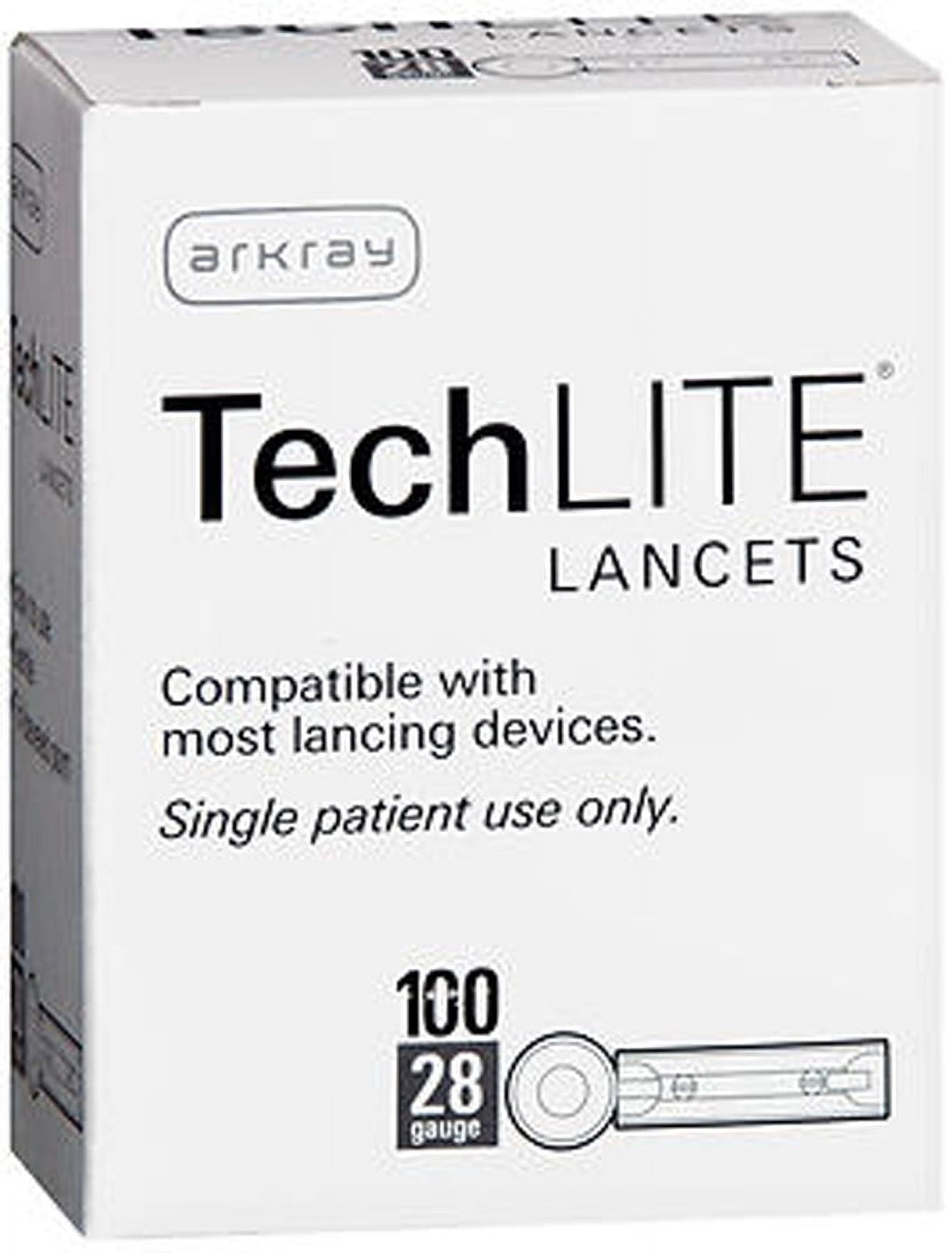 TechLITE Lancets 28 Gauge 100 Count