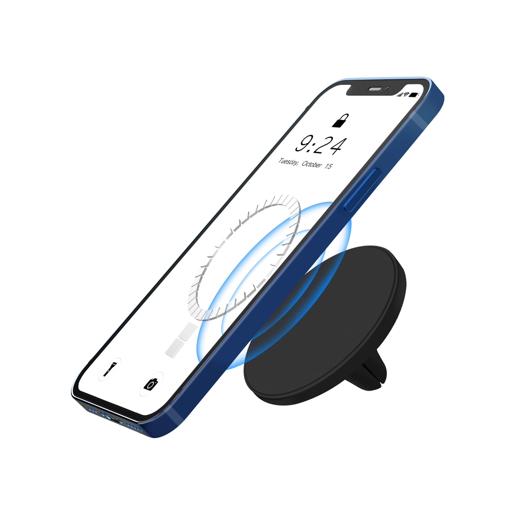 TechMatte MagGrip Air Vent iPhone 12 MagSafe Car Mount Holder