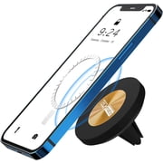 TechMatte MagGrip Magnetic Vent Car Phone Mount- iPhone 13/12 Series, Gold