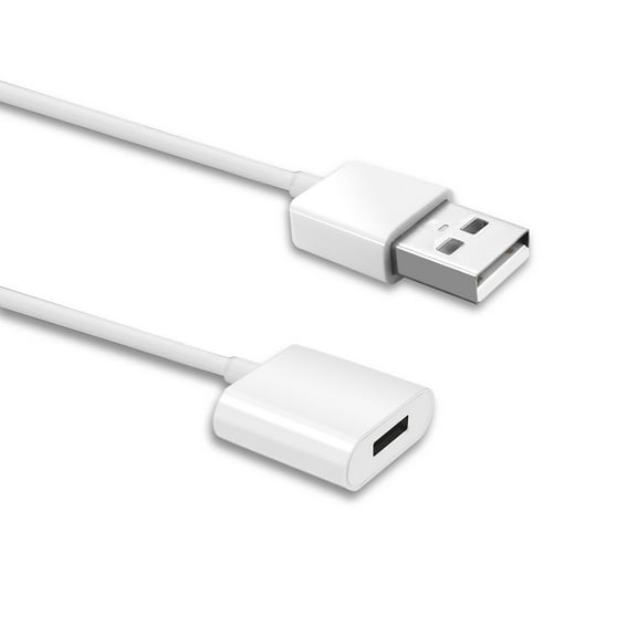 TechMatte Male to Female Flexible Charging Cable for Apple Pencil (3 Feet, White)