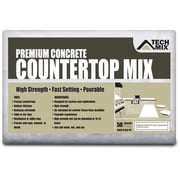 TechMix Premium Concrete Countertop Mix Gray Solid Surface 50 Pound